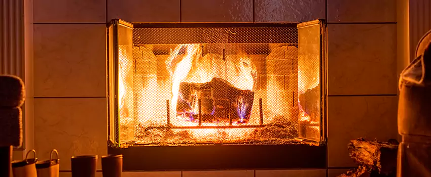 Mendota Hearth Landscape Fireplace Installation in Eastlake, Ohio